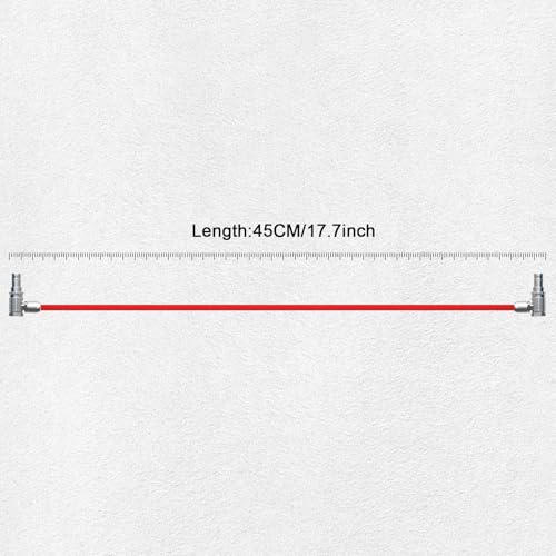 Alvin's Cables Right Angle 2 Pin to 2 Pin Power Cable for Teradek Bond Z CAM E2, for ARRI Alexa, Ultra Soft 45cm|18inches