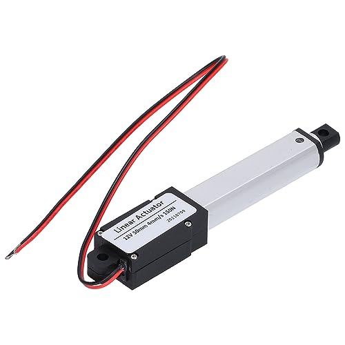 High Speed Linear Actuator, Linear Actuator 50mm Stroke DC 12V Low Noise Internal Limit Switch Mini Linear Motion Actuator ，for Automotive Industrial Medical(Stroke 50mm-4mm/s-150N)