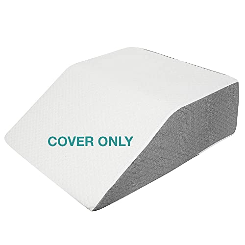 Kölbs Leg Elevation Pillow Cover | Chic Jacquard Cover Bed Wedge Pillow Case for Leg Pillow | Leg Wedge Pillow Case, Cover Only