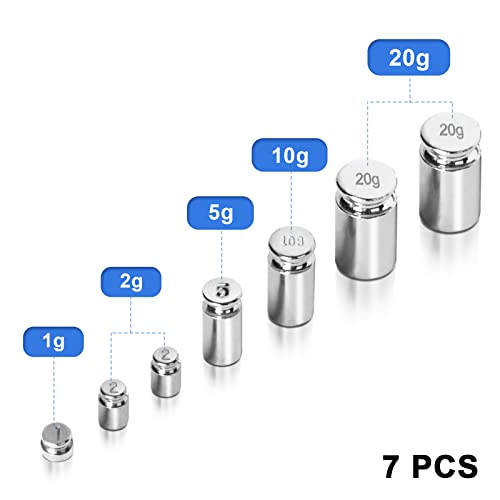 Fuzion 60g calibration weight set with 7 precision scale weights<div></div>