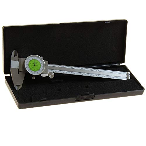 iGaging 6-inch dial caliper with fractional and decimal inch combination dual scale display