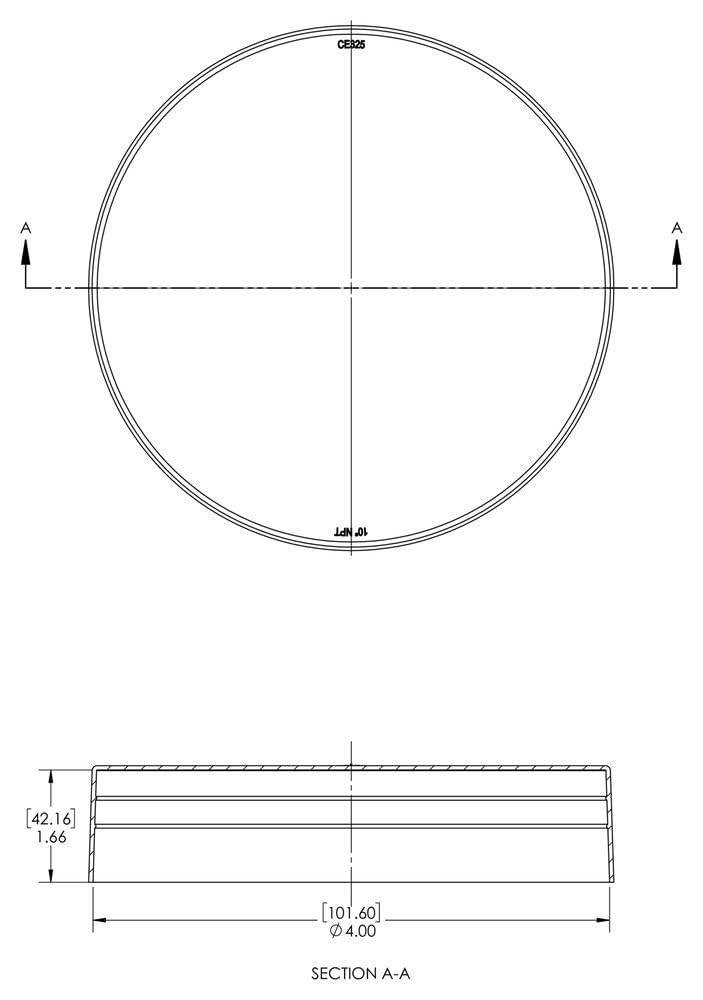 [Australia - AusPower] - Caplugs CE-319 CE Series – Plastic Cap for Threaded Pipe Ends, 6 Pack, Black LD-PE, Pipe Thread Size NPT 3-1/2" Protective Closures, Dust & Moisture Seals, Construction, Manufacturing (ZCE3191AA1) 