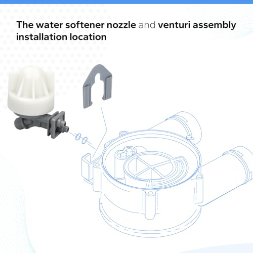 FATCANMA 7187065 nozzle and venturi assembly for Whirlpool Kenmore water softeners