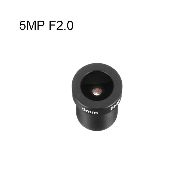 [Australia - AusPower] - uxcell 6mm 5MP F2.0 FPV CCTV Camera Lens Wide Angle for CCD Camera 