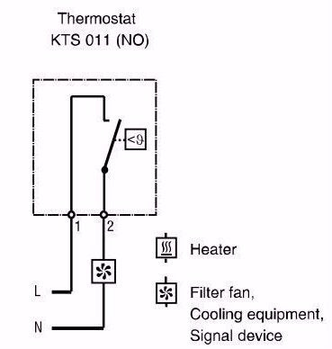 [Australia - AusPower] - KTS011 0-60℃ Compact Mechanical Thermostat Sensor Temperature Controller New KTS 011 Mini Automatic Temperature Switch Controller Connect Thermostat Control 