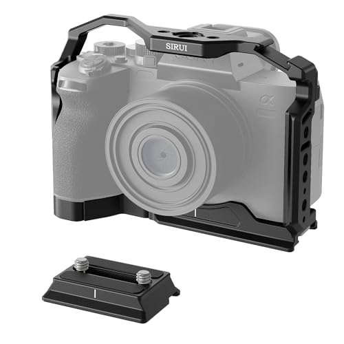 SIRUI Camera Cage for Sony Alpha 7R V/Alpha 7 IV/A7R IV/Alpha 7 S III/Alpha 1 and Top Handle with 3/8"-16 ARRI Locating Pins Mount Bundle