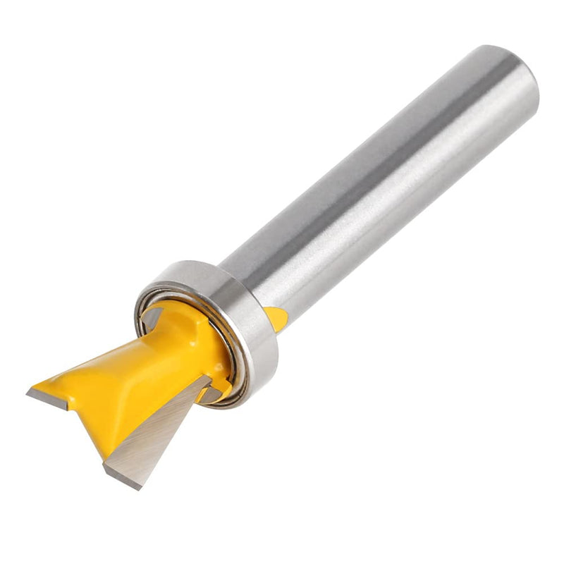 [Australia - AusPower] - WSOOX Dovetail Cutter with Bearing, 8 mm Shank, Dovetail Cutter Drill Sets, Dovetail Common Cutter (1 x 8 mm Shank) 1PCS 8mm Schaft 