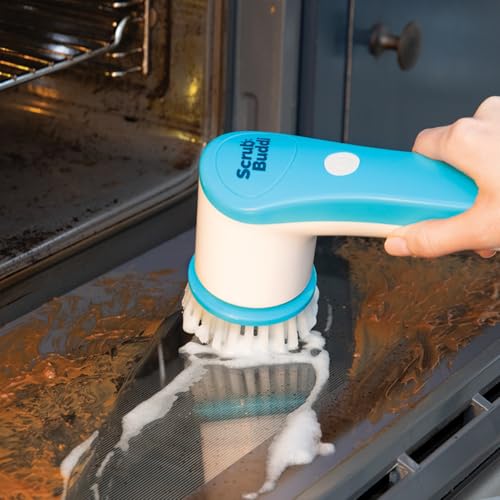 JML Electric Cleaning Brush - Electric Scrubber, Rechargeable, Cordless Power Scrubber with 2 Attachments, 300rpm Scrubbing Brush for Quick and Easy Cleaning of Bathrooms and Surfaces - Scrub Buddi