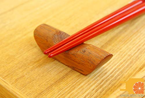 Japanese Natural Lacquered Wooden Chopsticks Sakura Collection in Gift Box (Karasakura, Vermilion)