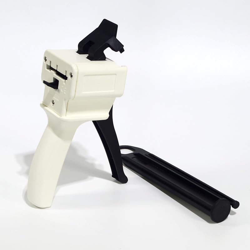 COHUI 10:1 dispenser gun for 50mL and 75mL two-part adhesive cartridges with mixing nozzle support
