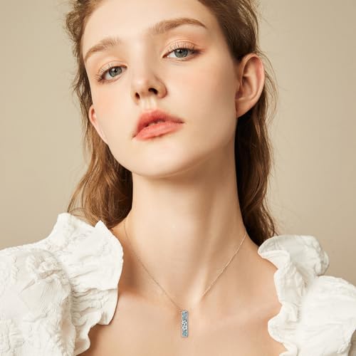 ROMANTICWORK Plumeria/Sunflower/Dog Urn Necklace for Ashes 925 Sterling Silver Abalone Shell Eagle/Butterfly/Hummingbird Urn Pendant Memorial Cremation Jewelry for Women Men