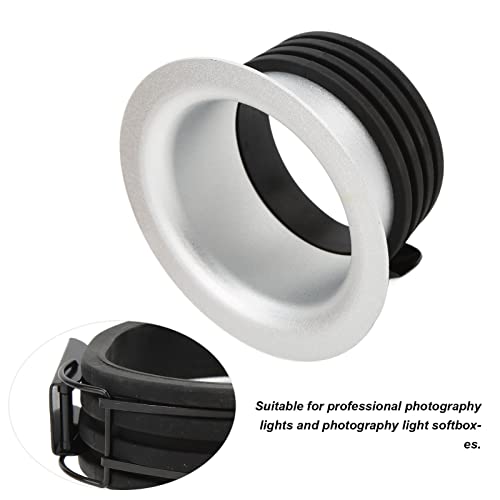 ASHATA Softbox Speedring Insert for Compact Lights, Photography Light Adapter Ring, Compatible with Soft Light Boxes