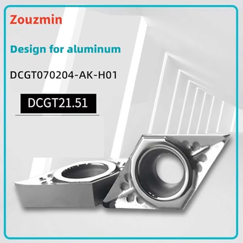 zouzmin C08K-SDUCR07 boring bar with tungsten steel tool holder and 10 DCGT21.51 turning inserts