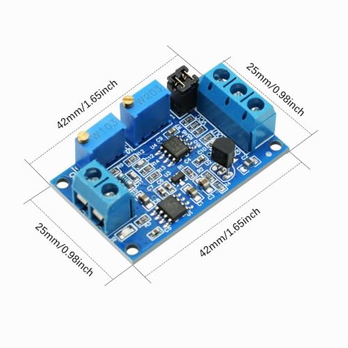Current to Voltage Converter Module 0/4-20mA to 0-3.3V 5V 10V Voltage Transmitter, Current Transformer Module Signal Conversion Board
