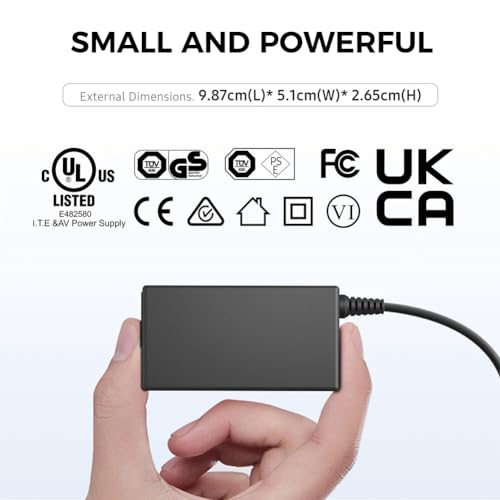 KFD 24V Power Supply Adapter for ELEGOO Mars 4/Mars 3 Pro MSLA Resin 3D Printer 9K LCD, Mars 4 Max/Ultra MSLA 6K ORTUR Laser Master 2 S2 LU2-10A Laser Engraver Laser Charger Cable UK Plug PSU