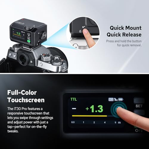 Godox iT30 Pro F Flash for Fujifilm, iT30Pro F Touchscreen Pocket Speedlite