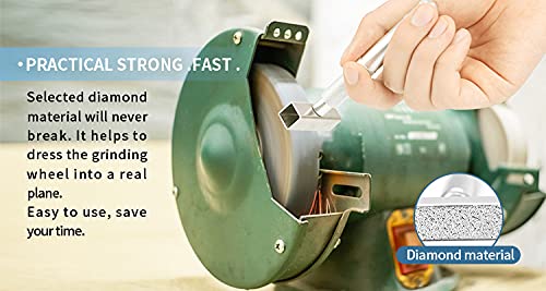 [Australia - AusPower] - DMD Diamond Grinding Wheel Dresser Stone for Truing Grinding & Deburring Wheels(2 Pieces) 丨 Durable Quality with Smart Details Design 丨Great Value Set 
