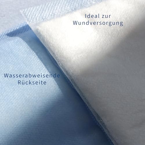 ABENA Absorbent Dressings 10 x 10 cm, Pack of 50, White, Sterile, Highly Absorbent Dressings, Absorbent Pad, Absorbent Pad, Latex Free, with Water-Repellent Backing | Highly absorbent bandages, absorbent pads, absorbent pads, latex-free, with water-rep...