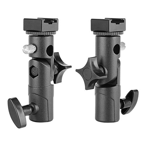 Updated Version Flash Bracket-ChromLives Light Stand Flash Mount Cold Shoe Flash Stand Photography Camera Umbrella Holder Bracket E Type for DSLR Camera Canon Nikon Pentax Olympus Nissin Metz and DSLR