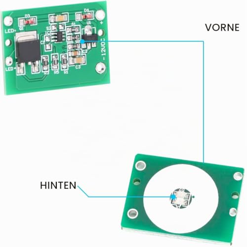 5pcs 12V Capacitive Touch Switch Sensor Module TTP223 Push Button Touch Key Module DC 6-20V 3A with Cable for Modified Car Motorcycle LED Lights