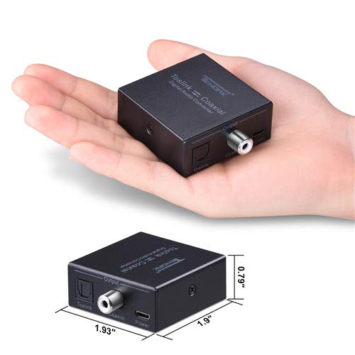 [Australia - AusPower] - Optical to Coax,Tendak Optical SPDIF Toslink to Coaxial and Coaxial to Optical SPDIF Toslink Bi-Directional Swtich Digital Audio Converter Splitter Adapter 