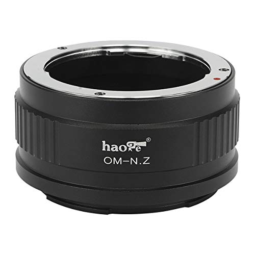 Haoge Manual Lens Mount Adapter for Olympus OM Lens to Nikon Z Mount Camera Such as Z7II Z6II Z6 Z7