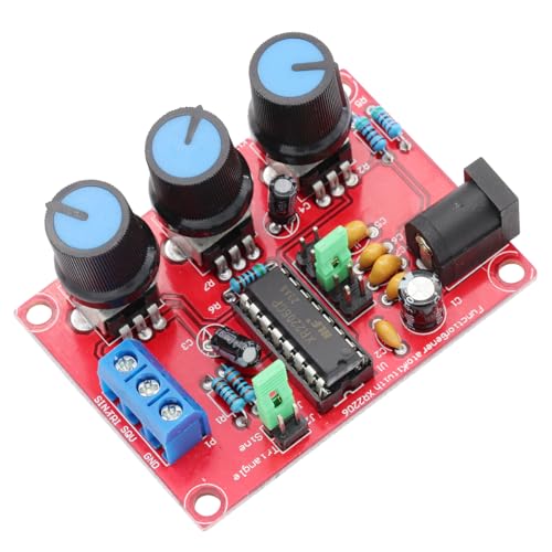 2 Sets XR2206 High Precision Function Signal Generator Kit, 1Hz-1MHz, Adjustable Frequency Amplitude, Sine Wave/Triangular Wave/Square Wave, with Instruction Manual