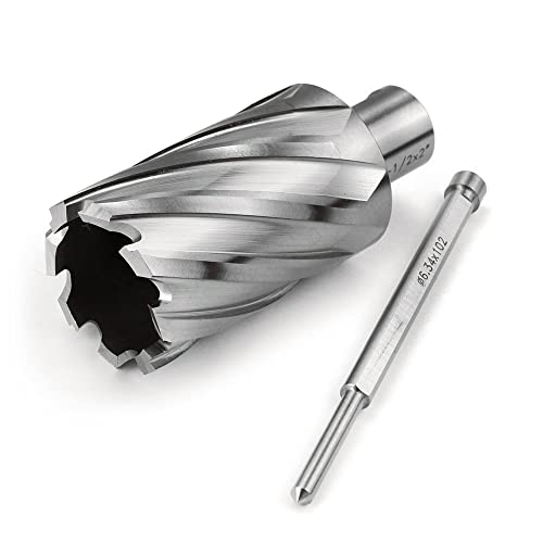 OSCARBIDE 1-1/2 x 2 inch HSS annular cutter with 3/4 inch Weldon shank for mag drills