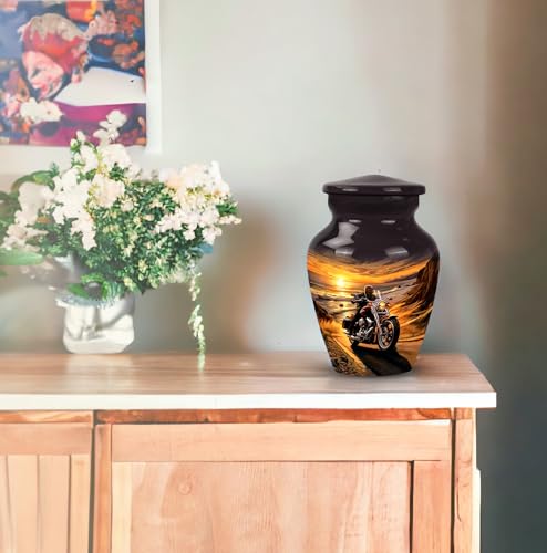 Motorcycle Mini Urn, 3 Inch Small Urn for Ashes, Cremation Urns for Adults CLS-3 Inch, 1 Pc