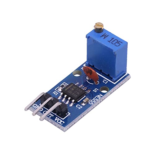 NE555 5-12V DC Adjustable Frequency Module Pulse Generator 5pcs
