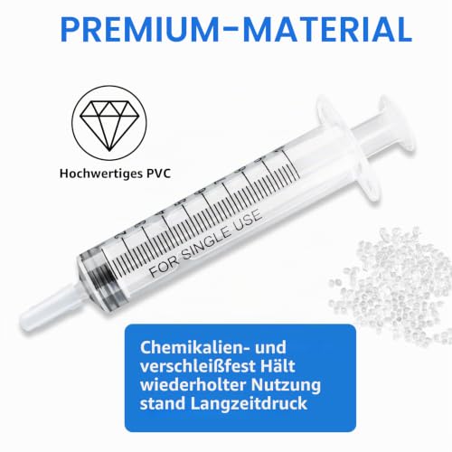Plastic Colostrum Syringes 10 ml, Pack of 20 Colostrum Syringes | Reusable Plastic Syringe 10 ml Syringe Sterile Individually Packed Food Syringes for Garden & Pet Care