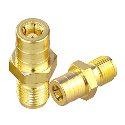 TUOLNK SMA to SMB Adapter SMB Female to SMA Female Coaxial Plug for Coaxial Cable Radio Antenna Pack of 2 SMA Female to SMB Female
