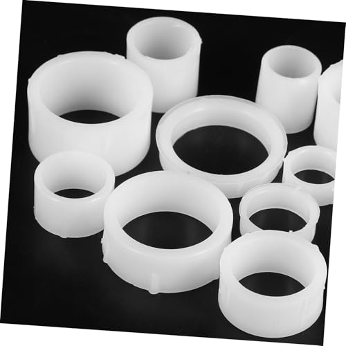 Pack of 12 Sanding Discs Reducing Sleeves Plastic Adapter for Sanding Discs Compatible with Bench Grinding Machines Versatile Use for Stone Processing