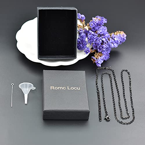 Forever in My Heart Cremation Jewelry for Human Ashes Dad/Mom/Grandpa/Grandma Keepsake Urn Necklace 316L Stainless Steel Memorial Ash Jewellery B-Dad