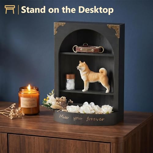 DGWJSU Sympathy Gifts, Keepsake Box, Shadow Boxes Display Cases, Black