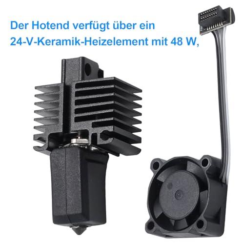 Hoypeyfiy P1S P1P 0.4mm Hotend Complete Set with Ceramic Heater Element and Thermistor Replacement for Bambu Lab P1P Replacement for Bambu Lab P1S