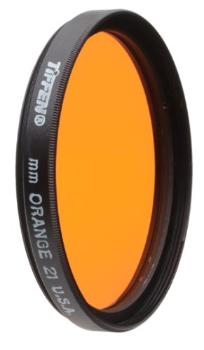 Tiffen 52mm 21 Filter (Orange) and Tiffen 52mm 25 Filter (Red) Orange Filter + 52mm 25 Filter