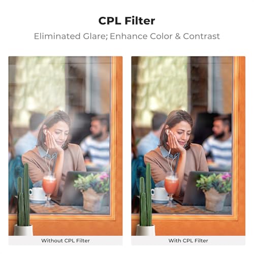 K&F CONCEPT 52mm UV CPL Lens Filter Kit Protection Filter Set