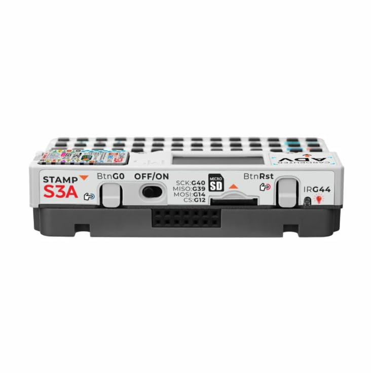 M5Stack Cardputer Adv Version (ESP32‑S3) Official Cardputer Av Kit - ESP32-S3 Based Card-Size Programmable Pocket Computer with 56-Key QWERTY Keyboard, 1.14" IPS Display, Extended