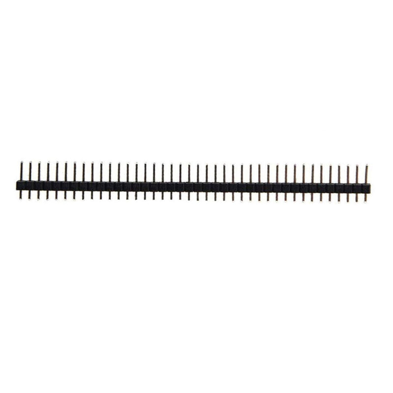 [Australia - AusPower] - 20 PCS 40P Single Row Pin Header Strip Male Header Pin Connector 2.54mm Pitch for PCB Prototype Breadboard Circuit Welding 