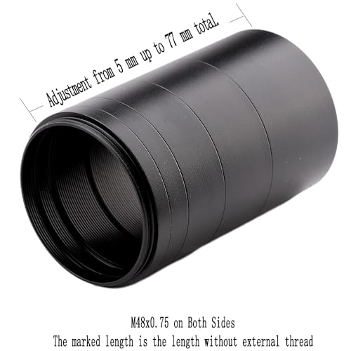 M48 2-Inch Extension Tube Kit - 5/7/15/20/30mm Rings - M48×0.75