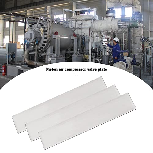 ECSiNG 10Pcs Air Compressor Valve Plate Fit for 65mm Cylinders Metal Valve Plate Steel Air Compressor Valve Plate Replacement 11 x 57mm 11x57mm