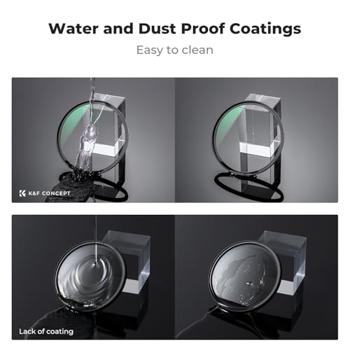 K&F CONCEPT 49mm MC UV Protection Filter Shockproof Tempered Optical Glass