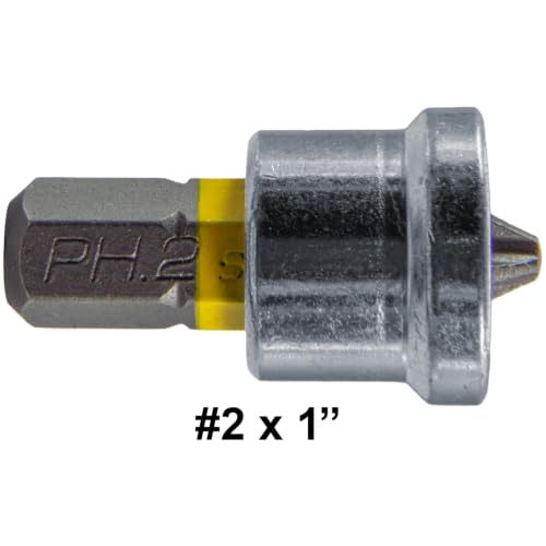 Jake Sales 1-inch #2 Phillips drywall bit with 1/4-inch shank, 10-pack for Sheetrock installation