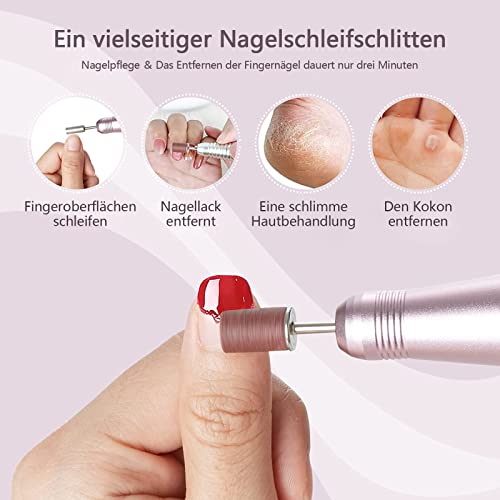 Sanding Sleeves Nail Cutter, Pack of 100 Sanding Sleeves, Sanding Caps Nail Cutter Attachments, Grit 80/120/180/240 Sanding Sleeves for Manicure Pedicure 80/120/180/240 sanding sleeves