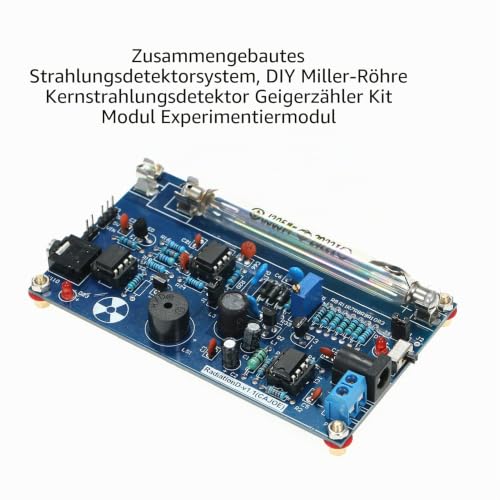 Shkalacar DIY Miller Tube Assembled Radiation Detector System, Tube Nuclear Radiation Detector Geiger Counter Kit Module Experimental Module