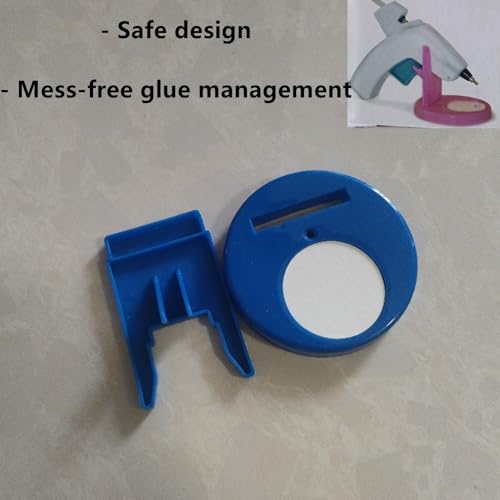 2 Packs Glue Gun Stand Hot Glue Pen Bracket Holder, Blue