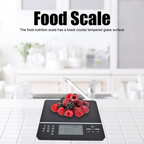 Yosoo Health Gear Digital Kitchen Scale, 5kg Nutrition Calculator LCD