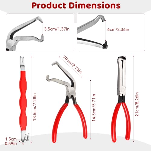 Car Plug Remover Set, 3-Piece Car Connector Separator Set, Universal for Car Repair, Gentle and Quick Disconnection of Electrical Connections, for Car Repair