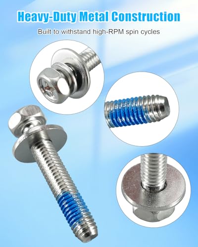 JUFZQO 4011FA4353E hex bolts for LG Kenmore front load washers, 6-piece set